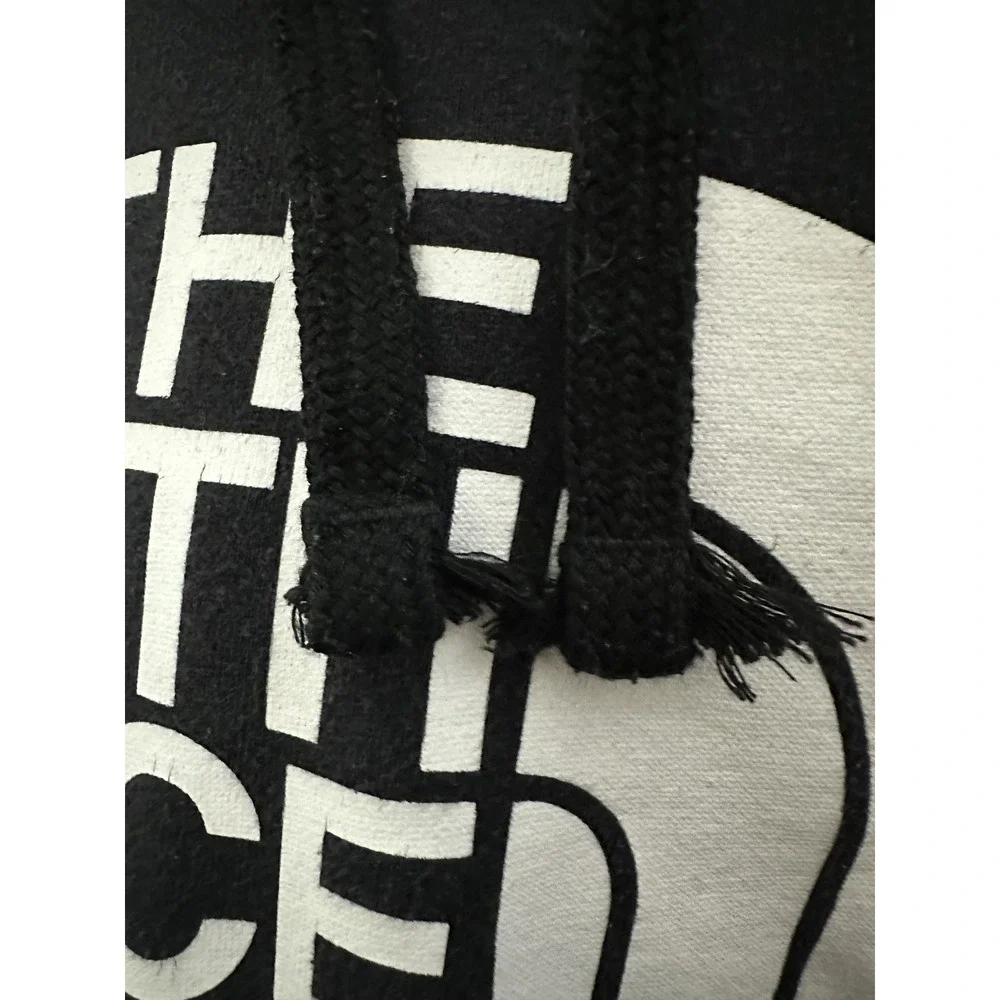 North Face Hoodie Mens Large‎ Black Pullover Fleece Sweatshirt Logo Outdoor